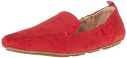 Amazon Essentials Damen Weicher Loafer mit quadratischer Spitze, Rot Mikro Wildleder, 36.5 EU von Amazon Essentials