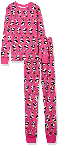 Amazon Essentials Disney Mädchen Eng anliegende Baumwoll-Schlafanzüge, Minnie Vibes - Kids, 11-12 Jahre von Amazon Essentials