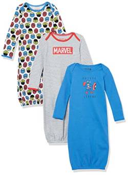 Amazon Essentials Disney | Marvel | Star Wars Baby Jungen Baby-Schlafsack, 3er-Pack, Marvel Friends, 0-6 Monate von Amazon Essentials