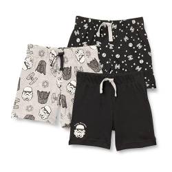 Amazon Essentials Disney | Marvel | Star Wars Baby Jungen Shorts, 3er-Pack, Star Wars Tiny Trooper, 3-6 Monate von Amazon Essentials