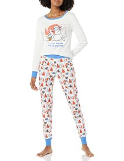 Amazon Essentials Disney | Marvel | Star Wars Damen Eng anliegende Baumwoll-Schlafanzüge, Star Wars Mando Winter - Womens Snug-fit, XS von Amazon Essentials