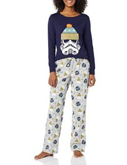 Amazon Essentials Disney | Marvel | Star Wars Damen Schlafanzug-Schlaf-Sets Flanell, Star Wars Winter - Womens, XS von Amazon Essentials