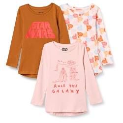 Amazon Essentials Disney | Marvel | Star Wars | Frozen | Princess Mädchen Tunika-Shirts mit Langen Ärmeln, 3er-Pack, Star Wars Rule The Galaxy, 10 Jahre von Amazon Essentials