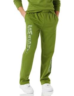 Amazon Essentials Disney | Marvel | Star Wars Herren Fleece-Jogginghose (erhältlich in „Big & Tall“-Größen), Marvel Hulk, 5XL Große Größen von Amazon Essentials