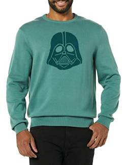 Amazon Essentials Disney | Marvel | Star Wars Herren Pullover mit Rundhalsausschnitt, Star Wars Vader, XXL von Amazon Essentials