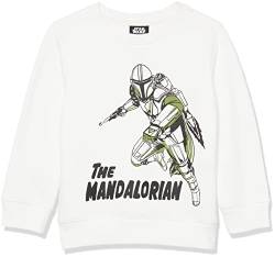 Amazon Essentials Disney | Marvel | Star Wars Jungen Sweatshirts aus Fleece mit Rundhalsausschnitt, Star Wars Mando, 10 Jahre von Amazon Essentials