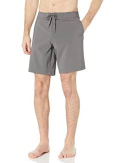 Amazon Essentials Herren Board-Shorts, Dunkelgrau, XXL von Amazon Essentials