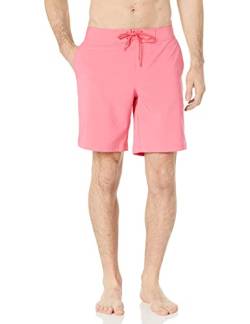 Amazon Essentials Herren Board-Shorts, Intensive Rosa, L von Amazon Essentials