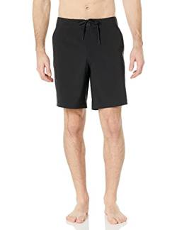 Amazon Essentials Herren Board-Shorts, Verwaschenes Schwarz, L von Amazon Essentials