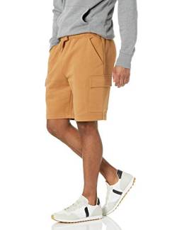 Amazon Essentials Herren Fleece-Cargo-Shorts, Hellbraun, M von Amazon Essentials