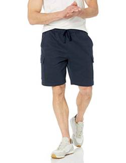 Amazon Essentials Herren Fleece-Cargo-Shorts, Marineblau, S von Amazon Essentials