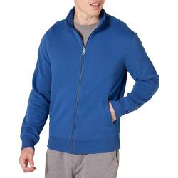 Amazon Essentials Herren Fleece-Jacke mit durchgehendem Reißverschluss, Blau, L von Amazon Essentials