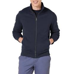 Amazon Essentials Herren Fleece-Jacke mit durchgehendem Reißverschluss, Marineblau, S von Amazon Essentials