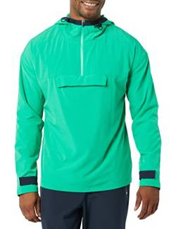 Amazon Essentials Herren Gewebte Stretch-Jacke mit Colorblock-Design, Grün, XL von Amazon Essentials