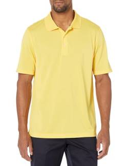 Amazon Essentials Herren Golf-Polo-Shirt, Schnell Trocknend, Normale Passform-Auslauffarben, Hellgelb, L von Amazon Essentials