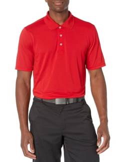 Amazon Essentials Herren Golf-Polo-Shirt, Schnell Trocknend, Normale Passform-Auslauffarben, Sattrot, L von Amazon Essentials