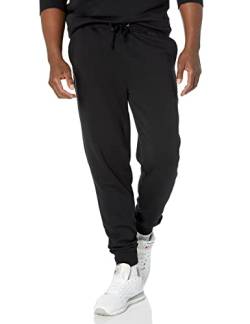 Amazon Essentials Herren Leichte French-Terry-Jogginghose (erhältlich in Big & Tall), Schwarz, XXL von Amazon Essentials