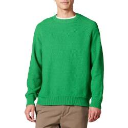Amazon Essentials Herren Oversize-Pullover mit Rundhalsausschnitt aus strukturierter Baumwolle, Grün, 5XL Große Größen von Amazon Essentials