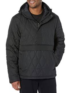 Amazon Essentials Herren Puffer-Anorak aus recyceltem Polyester, Schwarz, L von Amazon Essentials