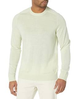 Amazon Essentials Herren Pullover aus Merinowolle mit Rundhalsausschnitt in normaler Passform (in großen Größen erhältlich) (zuvor Amazon Aware), Helles Salbeigrün, XS von Amazon Essentials