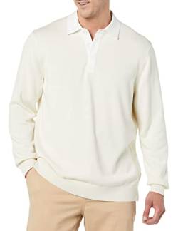 Amazon Essentials Herren Rugby-Pullover, Hellbeige, L von Amazon Essentials