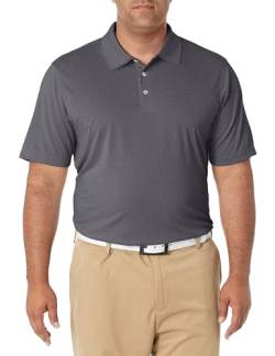 Amazon Essentials Herren Schnell trocknendes Golf-Polohemd mit normaler Passform (erhältlich in Big & Tall), Mittelgrau Meliert, XXL von Amazon Essentials