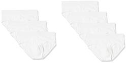 Amazon Essentials Herren Slip aus Baumwolljersey (erhältlich in Big & Tall), 7er-Pack, Weiß, L von Amazon Essentials