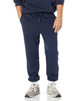 Amazon Essentials Herren Unten geschlossene Jogginghose mit lockerer Passform (erhältlich in Big & Tall), Marineblau, XXL von Amazon Essentials