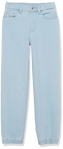 Amazon Essentials Jungen Jeans-Jogginghose zum Hineinschlüpfen, Hellblau, 10 Jahre von Amazon Essentials