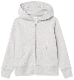 Amazon Essentials Mädchen Fleece-Kapuzenpullover mit Reißverschluss, Hellgrau Meliert, 3 Jahre von Amazon Essentials