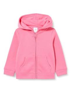 Amazon Essentials Mädchen Fleece-Kapuzenpullover mit Reißverschluss, Kräftiges Rosa, 3 Jahre von Amazon Essentials