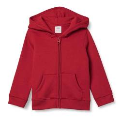 Amazon Essentials Mädchen Fleece-Kapuzenpullover mit Reißverschluss, Rot, 8 Jahre von Amazon Essentials