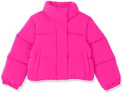 Amazon Essentials Mädchen Moderne Matte Daunenjacke, Neonrosa, 6-7 Jahre von Amazon Essentials