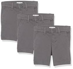 Amazon Essentials Mädchen Shorts, Uniform, 3er-Pack, Grau, 11 Jahre Slim von Amazon Essentials