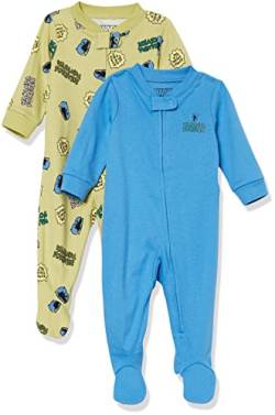 Amazon Essentials Marvel Unisex Baby Schlafanzug-Schlaf-Sets, 2er-Pack, 2-pack Marvel Black Panther, 18 Monate von Amazon Essentials