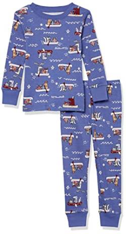 Amazon Essentials Unisex Kinder Eng anliegende Baumwoll-Schlafanzüge, Bootsparty, 9 Jahre von Amazon Essentials