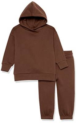 Amazon Essentials Unisex Kinder Modernes Sweat-Set, 2er-Pack, Tiefbraun, 2 Jahre von Amazon Essentials