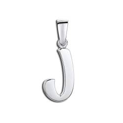 Amberta 925 Sterling Silber Anhänger - Personalisierte Charm Buchstaben für Damen und Männer - Symbole Kombinieren - Stil J von Amberta