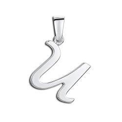 Amberta 925 Sterling Silber Anhänger - Personalisierte Charm Buchstaben für Damen und Männer - Symbole Kombinieren - Stil U von Amberta