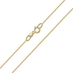 Amberta Allure Damen Halskette aus 9K Gold: 0.5 mm Venezianierkette - 40 cm von Amberta