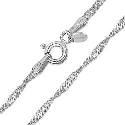 Amberta Designer Halskette - Feine Singapurkette für Kinder - Sterling Silber 925 - Weite: 1.95 mm, Länge: 36 cm von Amberta