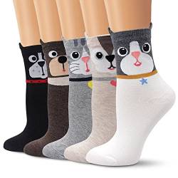 Ambielly Socken aus Baumwolle Thermal Socken Erwachsene Unisex Socken/Größe 35-41 Mehrfarbig/Packung von Ambielly