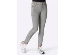 Stretch-Jeans AMBRIA Gr. 19, Kurzgrößen, grau (grey, denim) Damen Jeans Stretch von Ambria