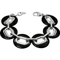 Amello Edelstahlarmband Amello Magic Armband silber schwarz (Armband), Armbänder für Damen Edelstahl (Stainless Steel) von Amello