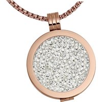 Amello Edelstahlketten-Set Amello Coinkette 30mm Damen Halskette rose (Coin Sets, 3-tlg), Coin Sets ca. 80cm, Edelstahl (Stainless Steel), vergoldet (Gelbgold 3 von Amello