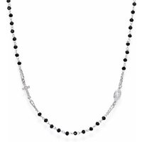 Amen Kreuzkette Kette black crystals Zirkonia Damen von Amen