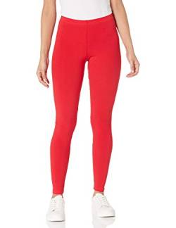 American Apparel Damen Cotton Spandex Jersey Leggings, Rot, Groß von American Apparel