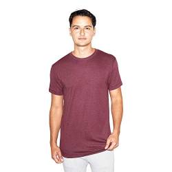 American Apparel Herren Blend Crewneck Short Sleeve Track, 2-Pack T-Shirt, Tri-Cranberry, Mittel von American Apparel