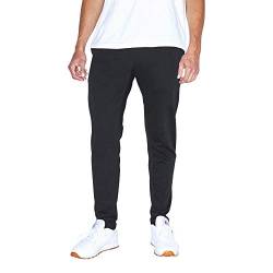 American Apparel Herren California Fleece Slim Fit Jogger Trainingshose, schwarz, Groß von American Apparel