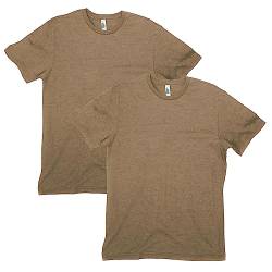 American Apparel Unisex CVC T-Shirt, Stil G2001CVC, 2er-Pack, Heather Army (2er-Pack), M von American Apparel